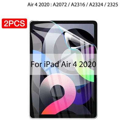 2PCS Hydrogel Film For Ipad Pro 11 12.9 Air 4 5 13 2024 Screen Protector For Ipad Mini 6 2 3 10.2 9.7 2021 9 Genration Not Glass