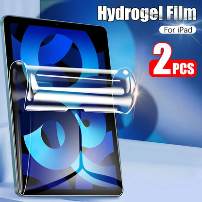 2PCS Hydrogel Film For Ipad Pro 11 12.9 Air 4 5 13 2024 Screen Protector For Ipad Mini 6 2 3 10.2 9.7 2021 9 Genration Not Glass