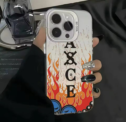 路飞第四第五档海贼王手机壳适用于iPhone 15 14 13 12 11 Pro Max X XR 8 7 Plus 糖果色磨砂防震后盖
