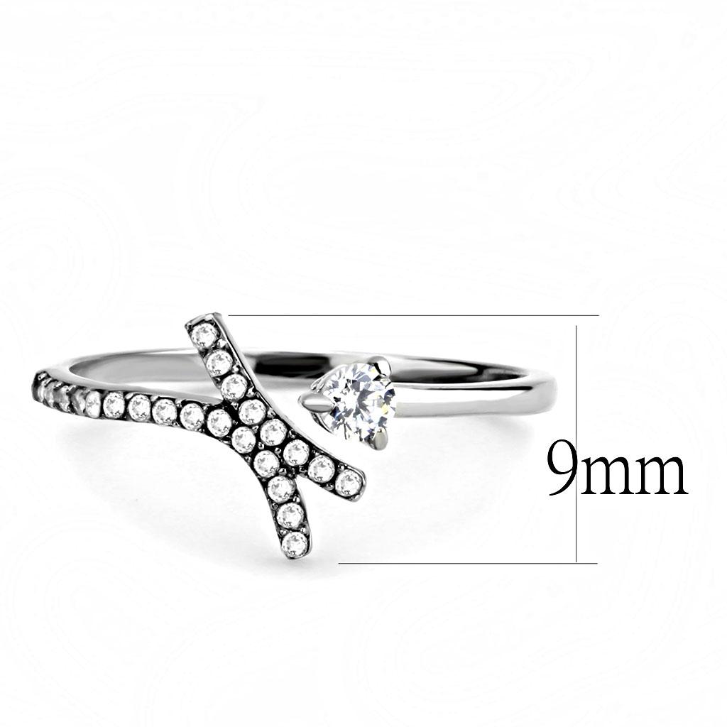 High polished (no plating) Stainless Steel Ring with AAA Grade