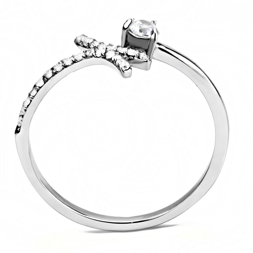 High polished (no plating) Stainless Steel Ring with AAA Grade