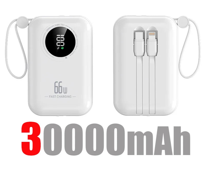 Power bank 50000mAh Large Capacity Power Bank 4 in 1 Fast Charging Powerbank Portable Battery Charger For iPhone Samsung Huawei