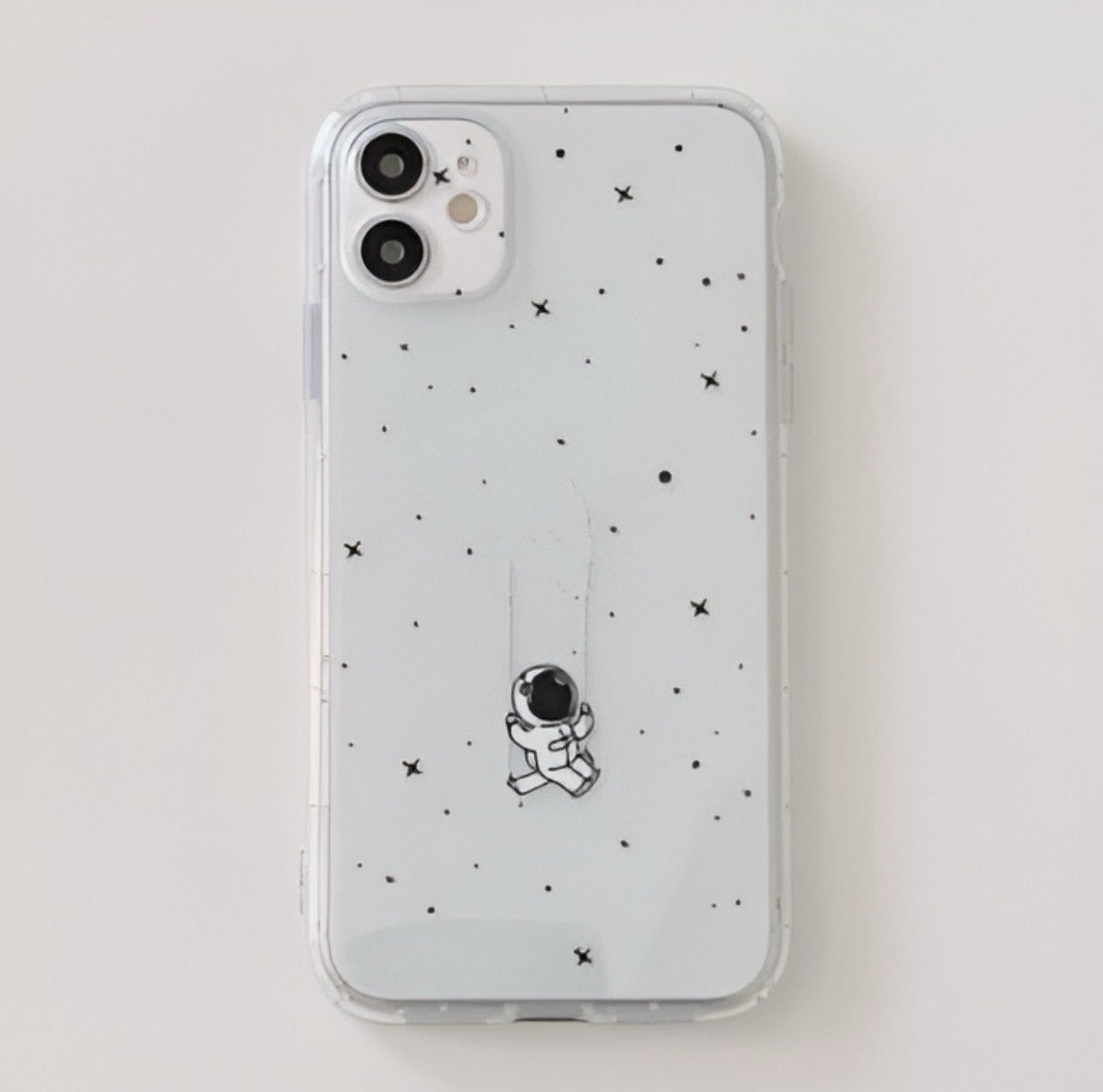 Funda para iPhone 15 Spaceman de dibujos animados creativos