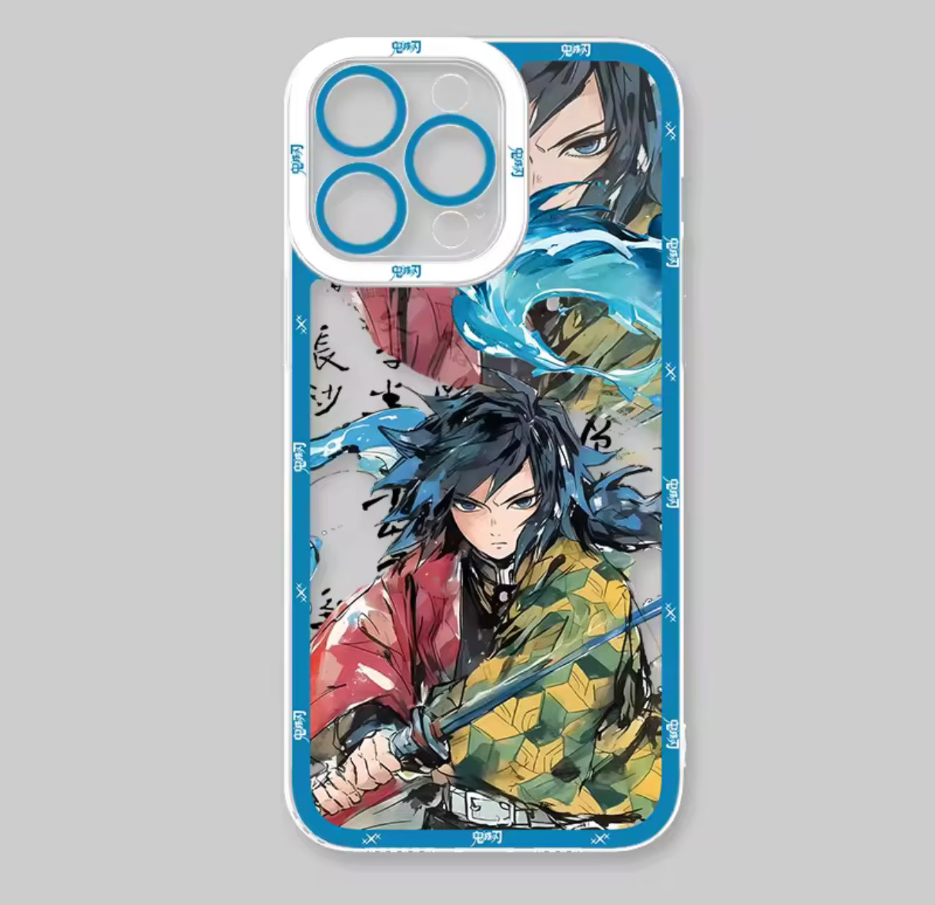 Cartoon Demon Slayer Phone Case For iPhone 16 15 14 13 12 11 Pro Max X XR XS 7 8 Plus SE 2020 Matte Hard Shockproof Back Cover