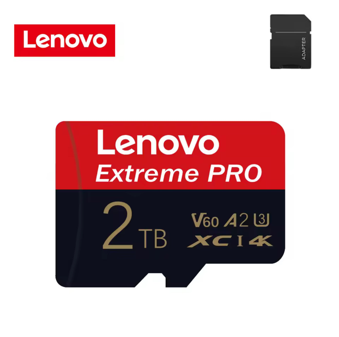 Tarjeta de memoria SD Lenovo 2TB, 1TB, tarjeta TF Class10 de alta velocidad, vídeo 4K Ultra HD, tarjeta SD A2, 128GB, 512GB, tarjeta TF para cámara de teléfono