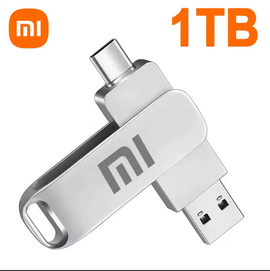 Xiaomi 2TB USB 3.2 Flash Drives High Speed Transfer Metal Pendrive Memory Card Type-C Interface Pendrive Flash Waterproof Stick