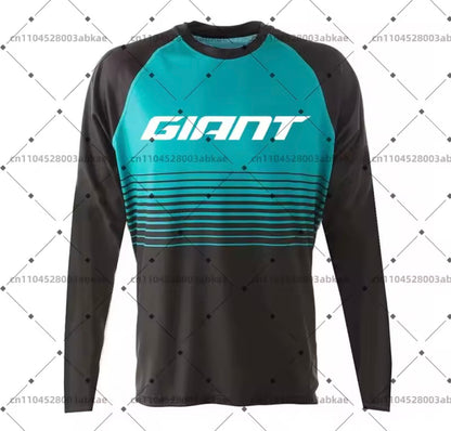 Giant Mountain Bike Jersey MTB Enduro off Road Shirt Downhill Sportswear Motorcycle T-shirt Long Sleeve Riding T-shirt