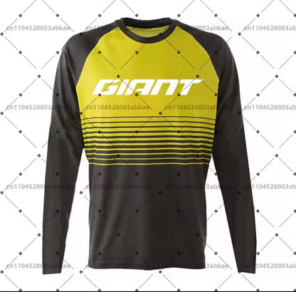 Giant Mountain Bike Jersey MTB Enduro off Road Shirt Downhill Sportswear Motorcycle T-shirt Long Sleeve Riding T-shirt