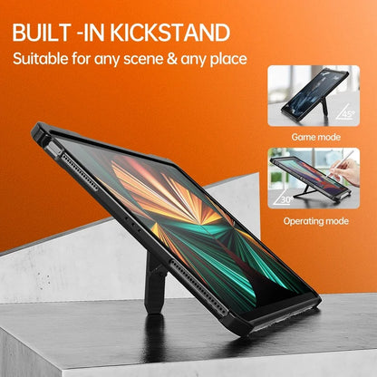 Military Shock Proof Rugged Kickstand Cover for Ipad Mini 6 2022 2024 Pro 11 12.9 13 Clear Case for Ipad 8/9/10th Gen Air4/5/6