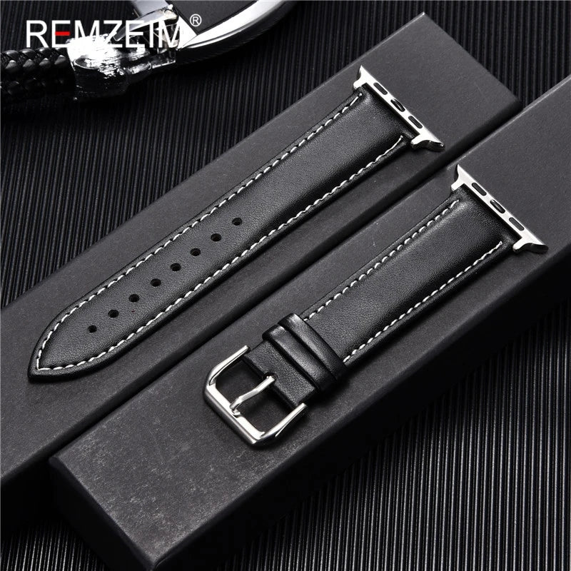 Casual PU Leather Strap for Apple Watch Band 49 45 44 42mm iwatch Ultra 8 7 6 5 4 3 SE Watch Accessories Wristband 41 40 38mm