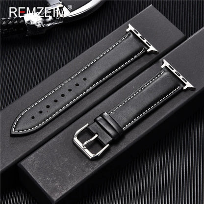 Casual PU Leather Strap for Apple Watch Band 49 45 44 42mm iwatch Ultra 8 7 6 5 4 3 SE Watch Accessories Wristband 41 40 38mm