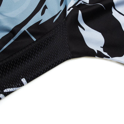 KEYIYUAN New Skull Series Men Bike Jersey Short Sleeve MTB Cycling Shirt Road Mountain Bicycle Clothing Tops Wielerkleding Heren