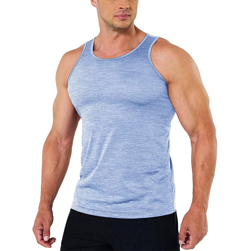 Fitness Sports Leisure Cationic Solid Color Quick-drying Vest