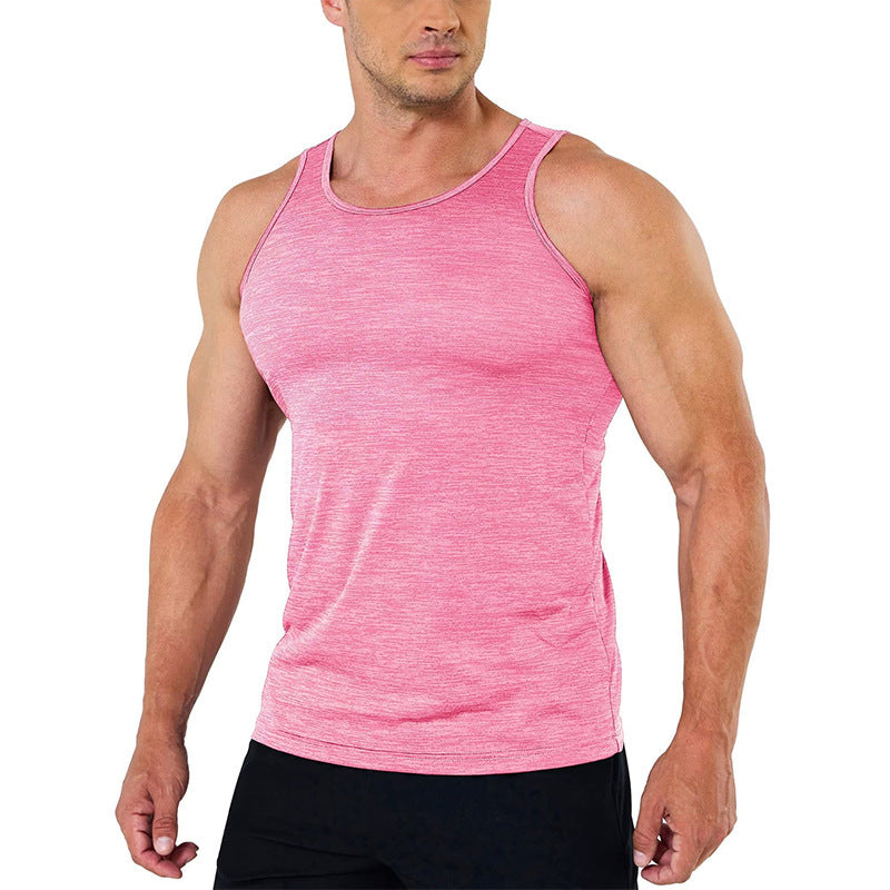 Fitness Sports Leisure Cationic Solid Color Quick-drying Vest