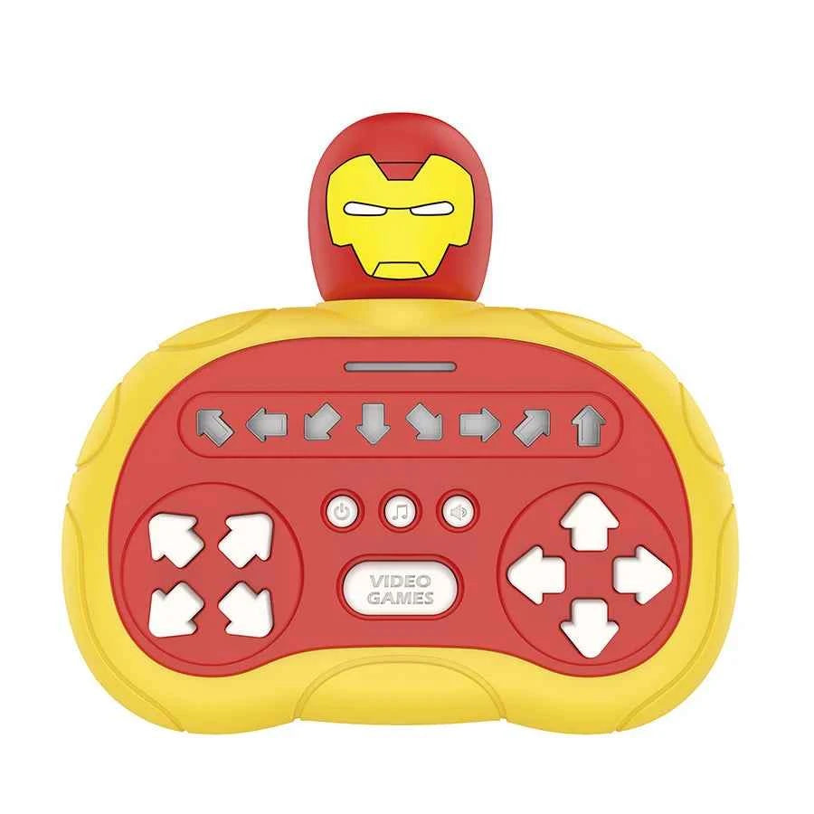 2026 New Spider-Man Quick Push Game Pop Up Fidget Bubble Electronic Pop it Pro Game Light AntiStress Toys For Adult Kids Gift