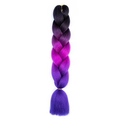 AZQUEEN 24 Inch Jumbo Braids Extensions Synthetic Braiding Hair Afro Ombre Color kanekalon Hair for Children Braid