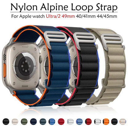 Alpine Strap for Apple Watch Band 44 mm 45mm 49mm 40mm 41mm Correa IWatch Series 9 8 7 SE Ultra 2 Accessories Watchband Bracelet