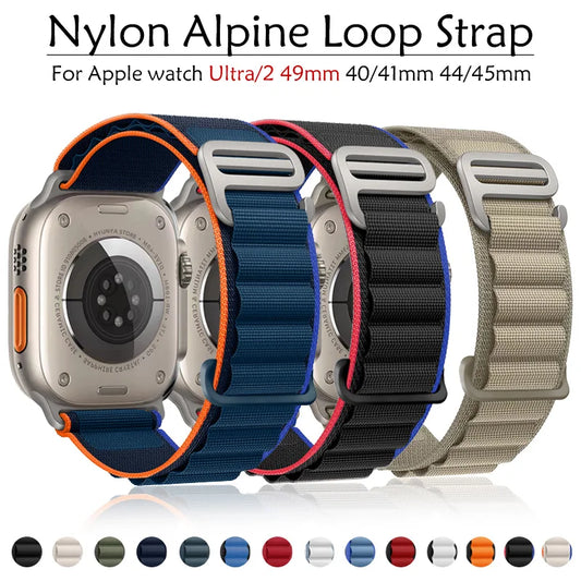 Alpine Strap for Apple Watch Band 44 mm 45mm 49mm 40mm 41mm Correa IWatch Series 9 8 7 SE Ultra 2 Accessories Watchband Bracelet