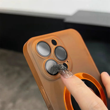 Luxury Gradient Bracket Magsafe Case for iPhone 12 13 14 15 16 Pro Max iPhone 16 Pro Magnetic Charging Kick Stand Holder Cover