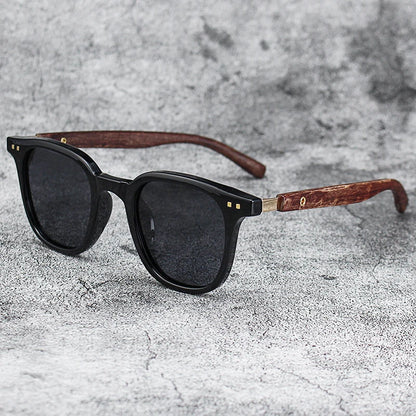 Men’s Vintage PC Frame Sunglasses - Classic Brand Driving Eyewear with Coating Lens