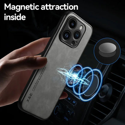 Case For iPhone 16 16e 15 14 13 12 11 Pro Max Plus 13 12 Mini 8 7 SE X XS Luxury Protective Cover Car Holder Phone Coque Fundas