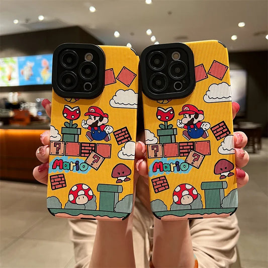 Super Marioo Phone Cases For iPhone 14 15 pro max 11 12 13pro 14plus Camera Protection Soft Back Cover Funda