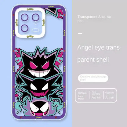 Pokemon Gengar Pikachu Case For Realme C63 C65 12 Pro Plus C67 C53 C55 C15 C21Y Cover Soft Silicone Couqe