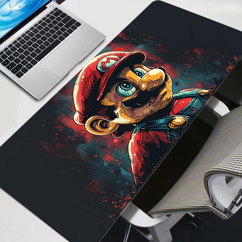 Mouse Pad Anime S-Super M-Mario Gamer Large XXL Tablet Varmilo Keyboard Carpet Kawaii Gaming Accessories Mousepad