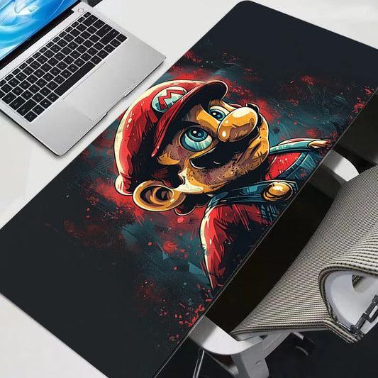 Mouse Pad Anime S-Super M-Mario Gamer Large XXL Tablet Varmilo Keyboard Carpet Kawaii Gaming Accessories Mousepad