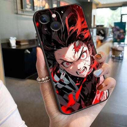 TanjiRo Nezuko Phone Case For Apple 16 iphone 15 14 13 12 11 Pro XS Max Mini X SE 8 7 Plus Case Capa Shell Cover