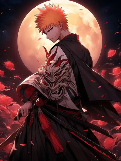 BLEACH DIY Diamond Painting Kurosaki Ichigo Zaraki Kenpachi Poster Hand Diamond Embroidery Home Room Decor Kids DIY