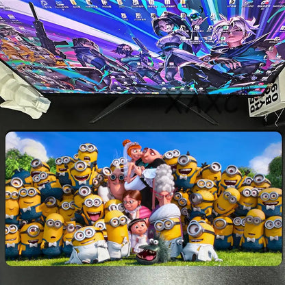 Cartoon Anime M-Minions Mouse Pad Mouse Gamer Gaming Pad Office Accessories for Desk Mat Mousepad Mats Keyboard Mause Carpet Com