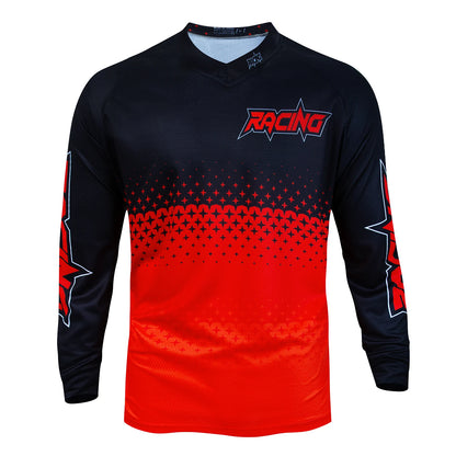 Pro Long Sleeve Motocross Shirt Mountain Bike Downhill Jersey Cross Country Bike Racing Shirt Quick Dry Mountain Bike T-Shirt