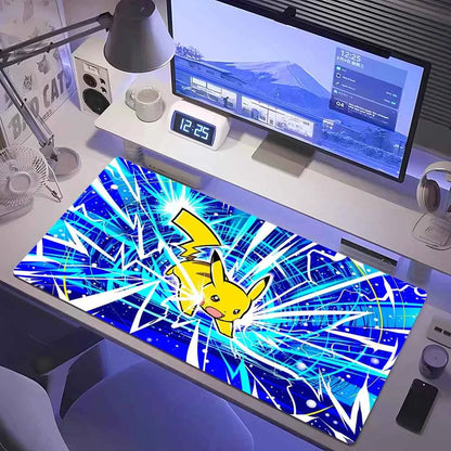 Anime Pokemon Desk Mat Mousepad - Gaming Mouse Pad for Computer Desks Office Accessories Keyboard Gaming Fan Art