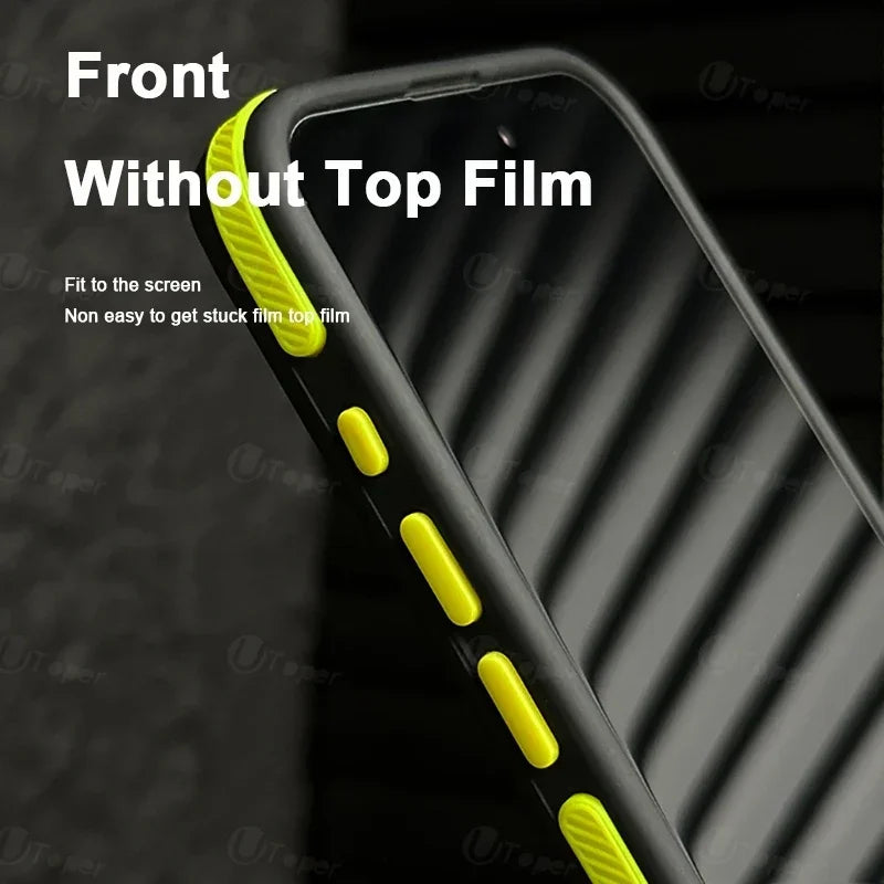 New Bicolor Matte Frosted Magnetic Phone Case For iPhone 15 14 Plus 13 12 11 Pro Max Translucent Shockproof Bumper Hard Cover