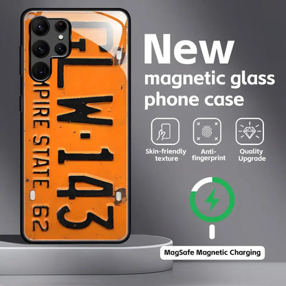 License Plate Magnetic Case for Samsung Galaxy