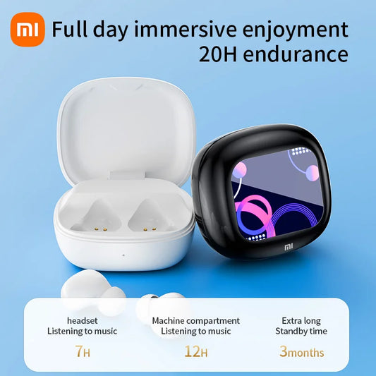 XIAOMI S09 ANC Latest model Wireless Earphones Bluetooth5.4 Touch Screen Headphones Stereo Noise Reduction Earbuds With Mic For Android iOS