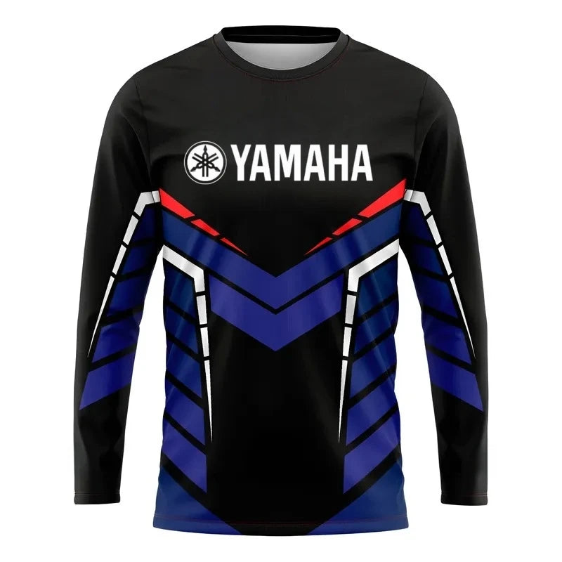 2026 Yamaha Design New Racing Cycling Suit - Men’s Off-Road Motorcycle Sports Fast Drying Long Sleeved Loose Jersey