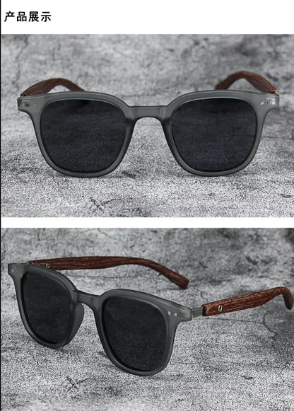 Men’s Vintage PC Frame Sunglasses - Classic Brand Driving Eyewear with Coating Lens