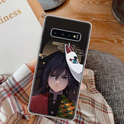 Demon😈Slayer Anime Phone Case For Samsung Galaxy S23 S24 Ultra S20 FE S21 S22 Plus Soft Cases