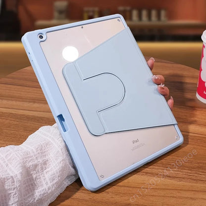 For iPad 10.2 7th 8th 9th Case iPad 10th Generation Rotation Cover for iPad Pro 12.9" 13" Air 11" 2024 2 3 4 5 9.7 5th 6th Funda