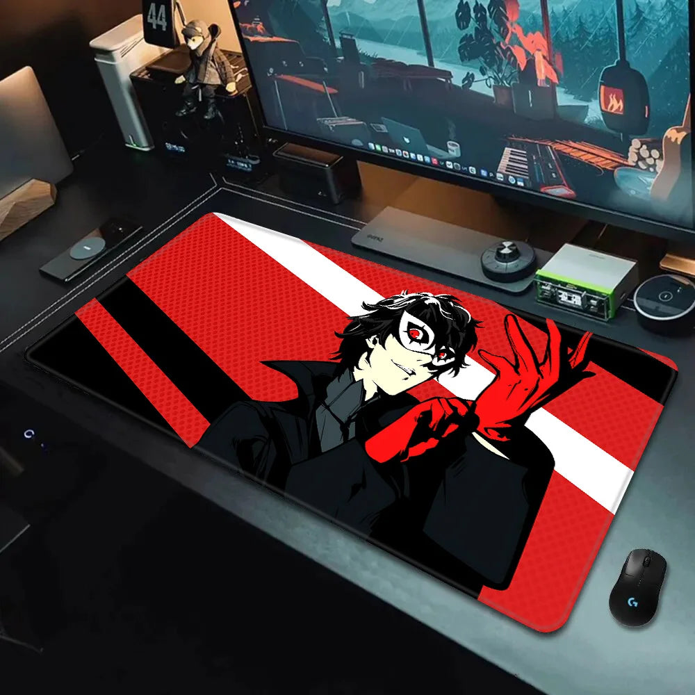Game Persona P5 Mousepad HD Printing Computer Gamers Locking Edge Non-slip Mouse Pad XXL90x40cm Keyboard PC Desk Pad
