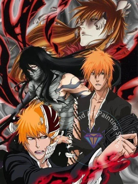 B-Bleach Anime Diamond Painting Kit 5D DIY Diamond Embroidery Handmade Art Children's Exquisite Gift Crafts Home Decoration