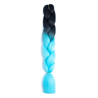 AZQUEEN 24 Inch Jumbo Braids Extensions Synthetic Braiding Hair Afro Ombre Color kanekalon Hair for Children Braid