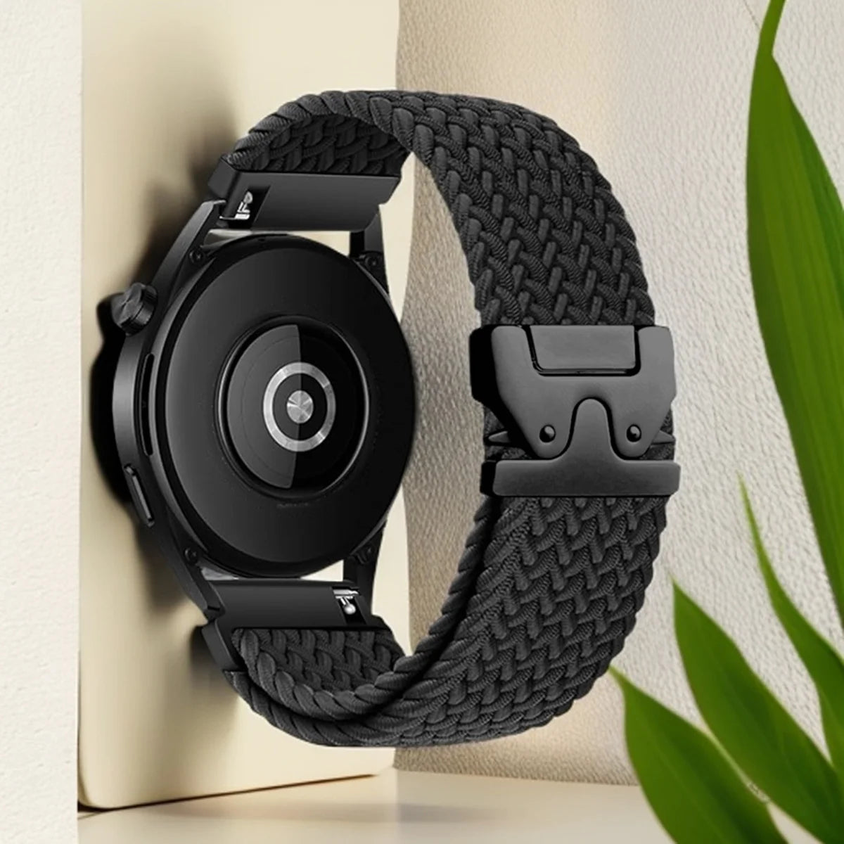 Braided Loop for Fitbit Versa 3/4 Watch Band Parachute Style Buckle Bracelet Correa Elastic Band for Fitbit Versa2/Sense1 2 Band