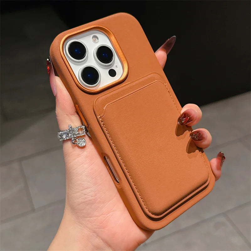 Magnetic Detachable PU Leather 2-in-1 Card Holder Shockproof Phone Case for iPhone 13/14/15/16 Pro Max Plus with Magsafe