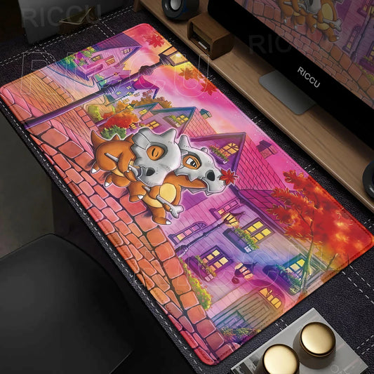 Kawaii Cubone Large Mouse Pad Gamer XXL Pc Keyboard Mouse Mat Tapis Souris Gaming HD P-Pokemons Rubber Mousepad Desk Accessories