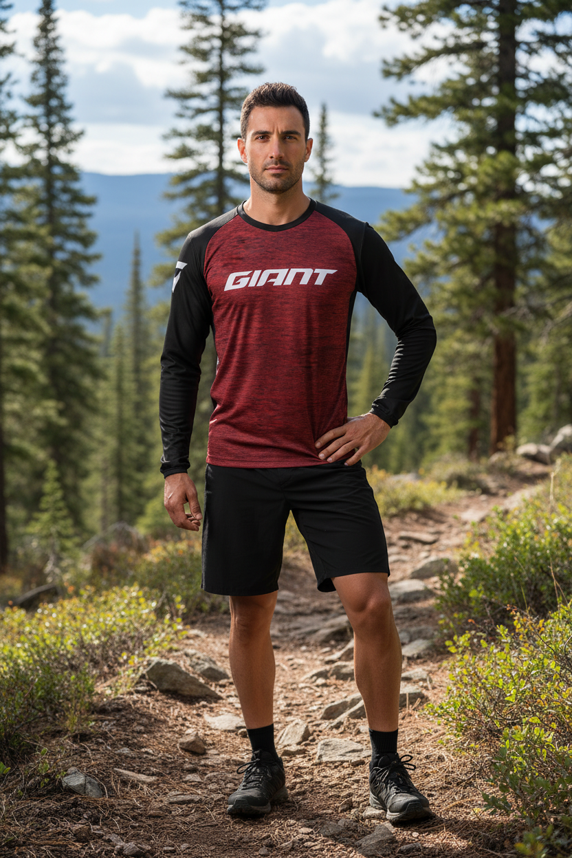 Off-road Endurance Downhill Jersey MTB Bicycle Shirt BMX Mountain Bike Sweatshirt Breathable Quick-Drying Shirt