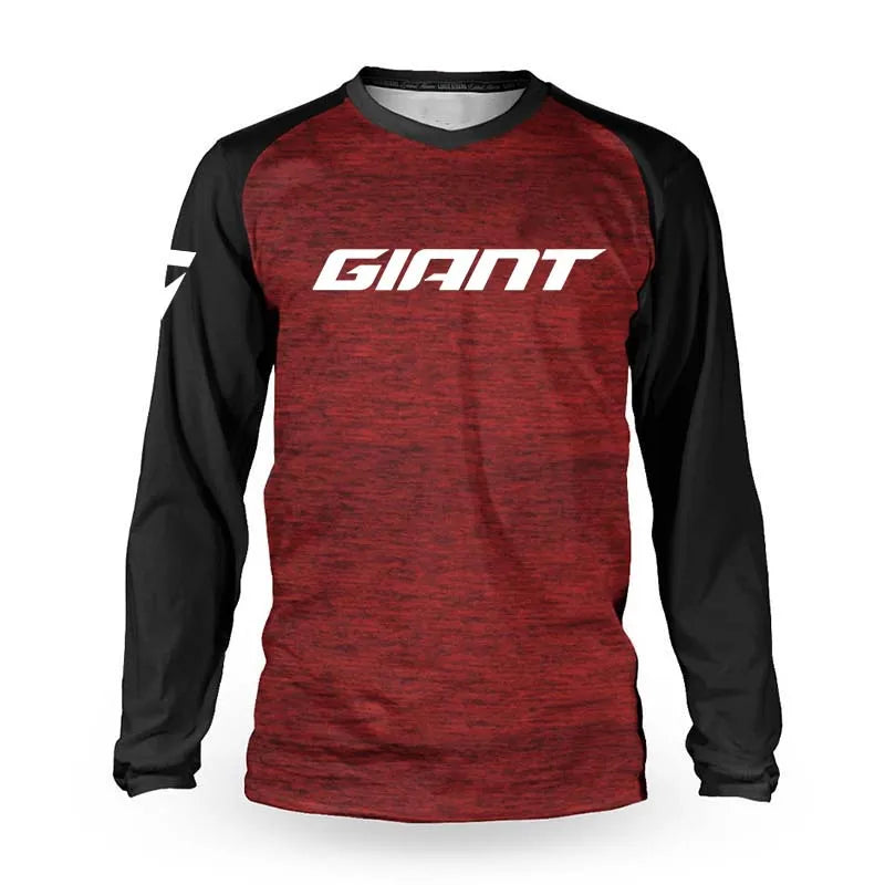 Off-road Endurance Downhill Jersey MTB Bicycle Shirt BMX Mountain Bike Sweatshirt Breathable Quick-Drying Shirt