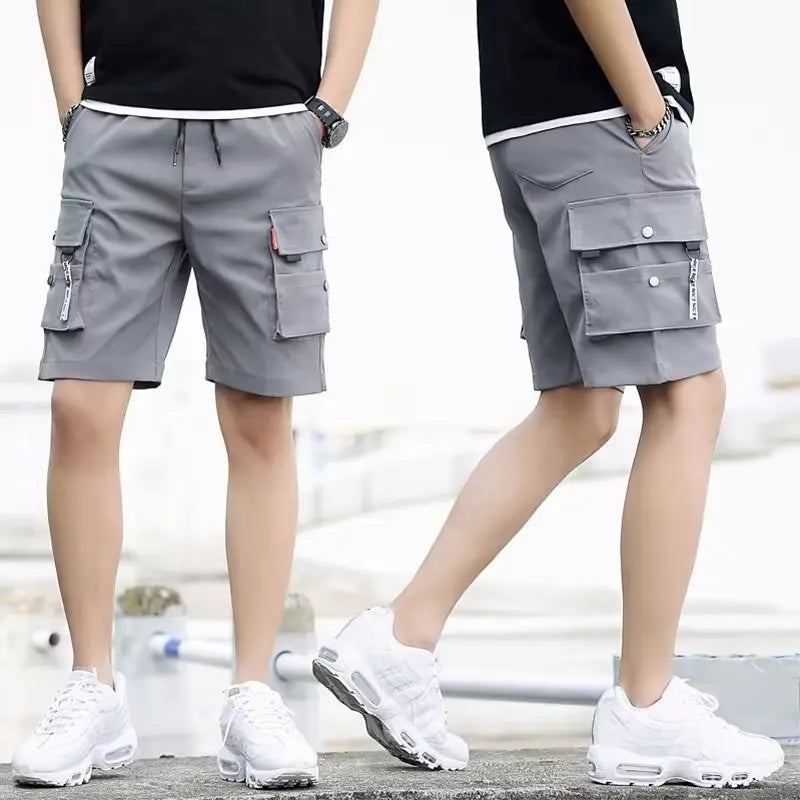 Summer Casual Shorts Men's fashion Instagram burst loose casual trend wearing casual pants in Korea version of the pants